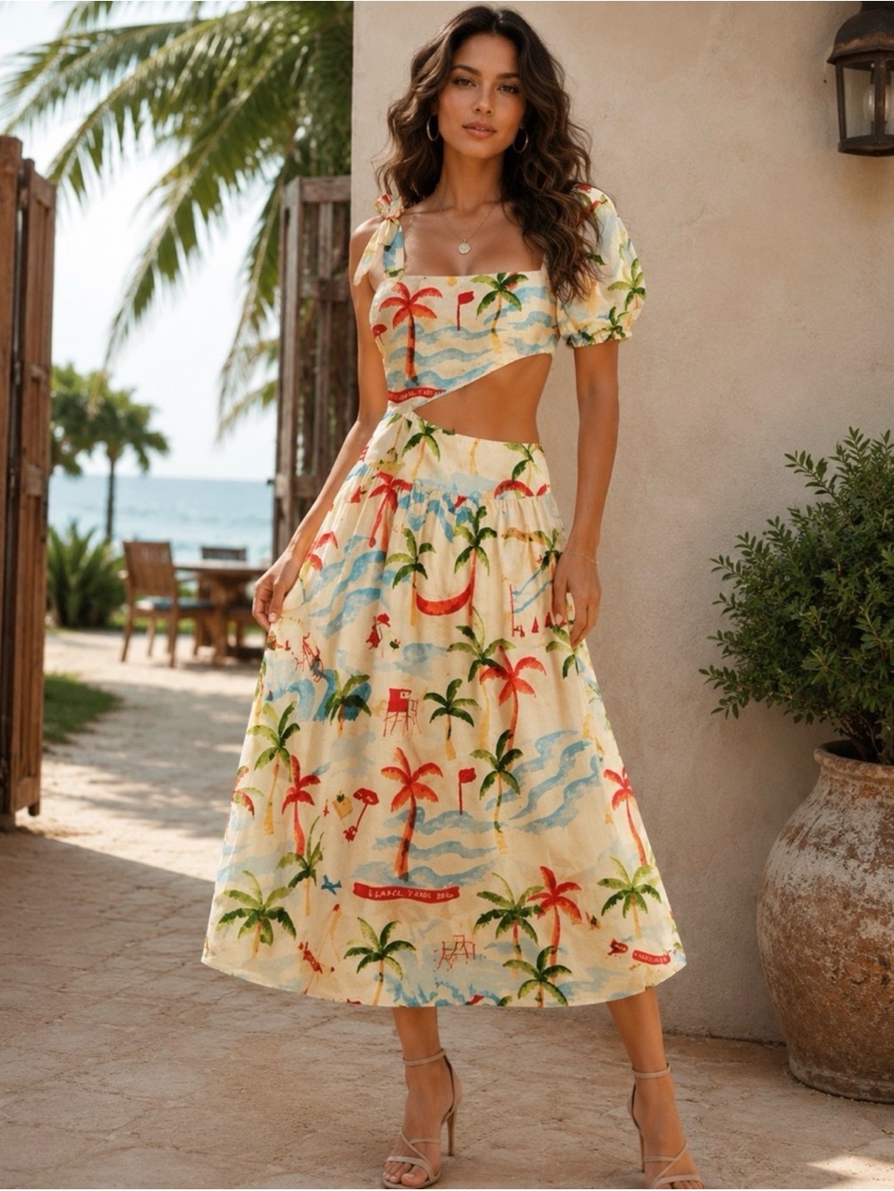 Farm Rio Copacabana Midi Dress - Picture 2 of 6
